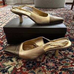 Gucci - Tom Ford for Gucci FW 2000 Gold Leather Tiger Heat Sandals - IN BOX